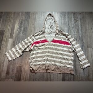 Style & Co. Cream and Pink Sweatshirt casual lightweight